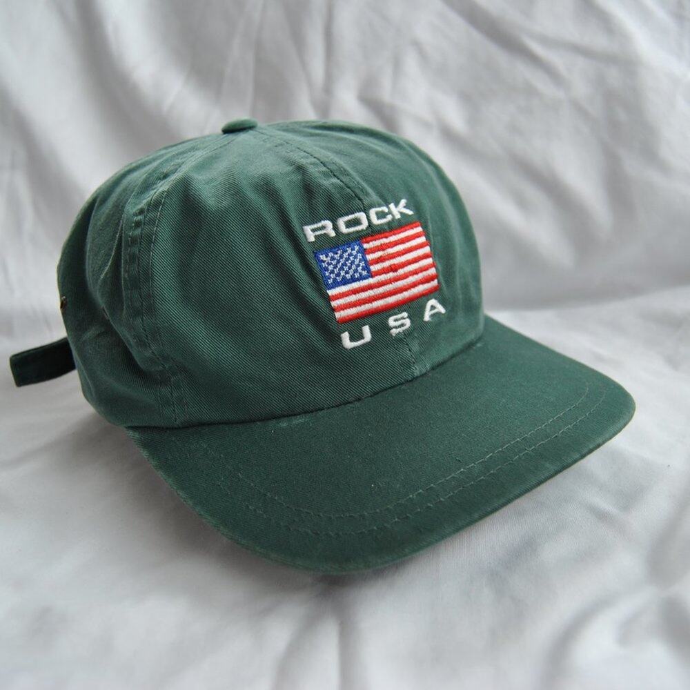 Rock USA Rock and Roll Hall of Fame Museum Green Adjustable Hat